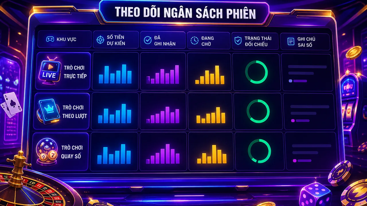 Bảng kiểm tra thanh toán theo phiên: cách theo dõi ngân sách thanh toán theo phiên chơi king33
