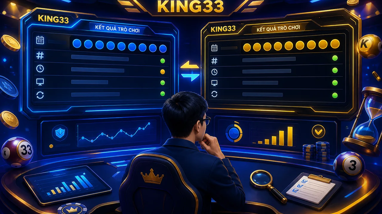 Đọc bảng kết quả chuẩn hơn: hướng dẫn đối chiếu trò chơi và xổ số king33