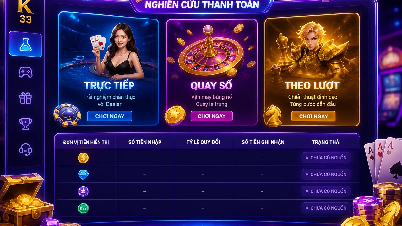 Đối chiếu tiền trước khi chơi: cách so sánh đơn vị tiền và quy đổi khi thanh toán các trò chơi king33