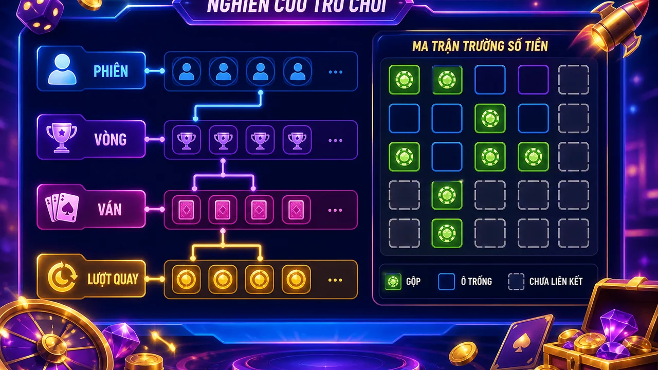 Từ phiên đến lượt quay: cách so sánh độ chi tiết số tiền giữa các trò chơi king33